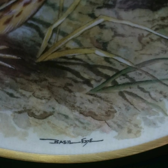 Franklin Porcelain Common Quail Plate - Picture 2 of 5